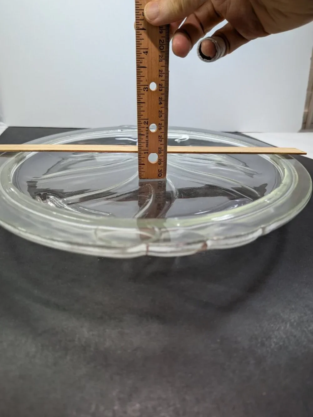 Vintage Pyrex 815 Clear Glass Tree of Life Meat Platter 14.5